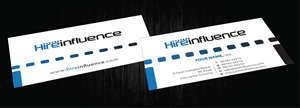 Business Card Design by Sbss for HireInfluence, Inc. | Design: #1073768