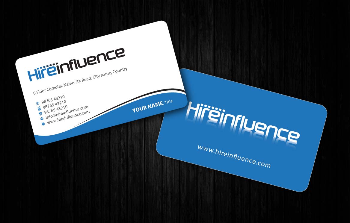 Diseño de Tarjeta de Presentación por Sbss para HireInfluence, Inc. | Diseño #1073773