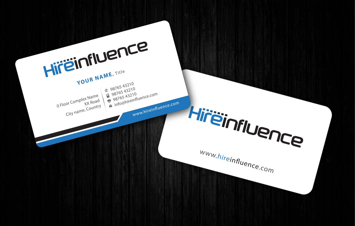 Business Card Design by Sbss for HireInfluence, Inc. | Design #1073776