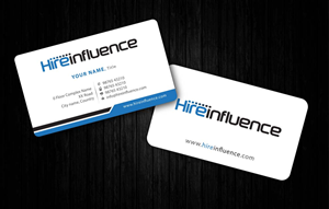 Business Card Design by Sbss for HireInfluence, Inc. | Design: #1073776