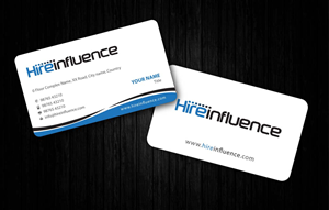 Business Card Design by Sbss for HireInfluence, Inc. | Design: #1073777