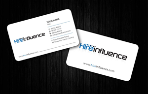 Business Card Design by Sbss for HireInfluence, Inc. | Design: #1073782