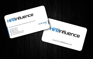 Business Card Design by Sbss for HireInfluence, Inc. | Design: #1073786