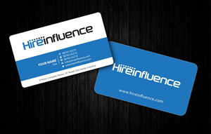 Business Card Design by Sbss for HireInfluence, Inc. | Design: #1073790