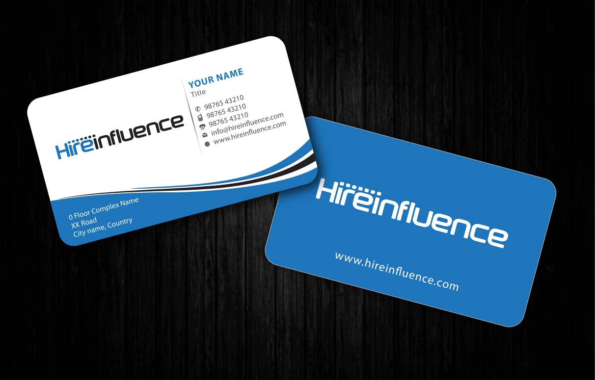 Business Card Design by Sbss for HireInfluence, Inc. | Design #1073794