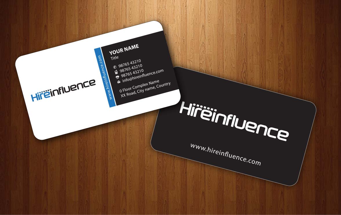 Business Card Design by Sbss for HireInfluence, Inc. | Design #1073802