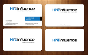 Business Card Design by Sbss for HireInfluence, Inc. | Design: #1074290