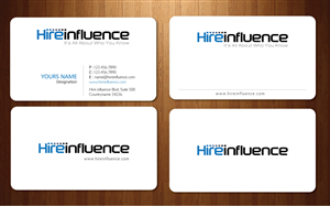 Business Card Design by Sbss for HireInfluence, Inc. | Design: #1074295