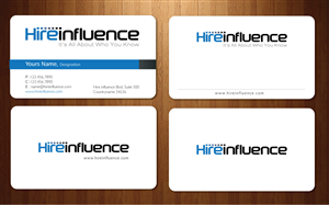 Business Card Design by Sbss for HireInfluence, Inc. | Design: #1074297
