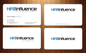 Business Card Design by Sbss for HireInfluence, Inc. | Design: #1074305
