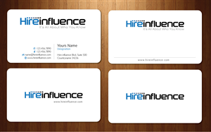 Business Card Design by Sbss for HireInfluence, Inc. | Design: #1074306