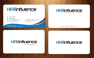 Business Card Design by Sbss for HireInfluence, Inc. | Design: #1074309
