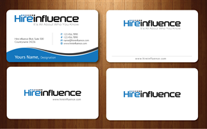 Business Card Design by Sbss for HireInfluence, Inc. | Design: #1074319