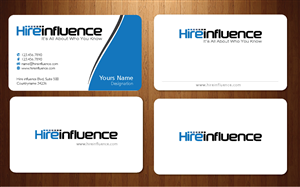 Visitenkarten-Design von Sbss für HireInfluence, Inc. | Design: #1074329