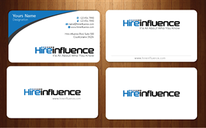Visitenkarten-Design von Sbss für HireInfluence, Inc. | Design: #1074332