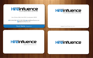 Visitenkarten-Design von Sbss für HireInfluence, Inc. | Design: #1074333