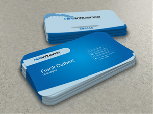 Business Card Design by deniedart for HireInfluence, Inc. | Design #1079934
