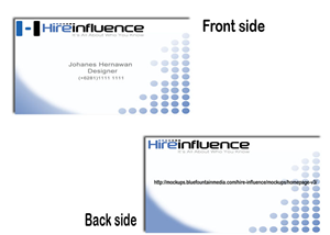 Business Card Design by Radit for HireInfluence, Inc. | Design #1079797