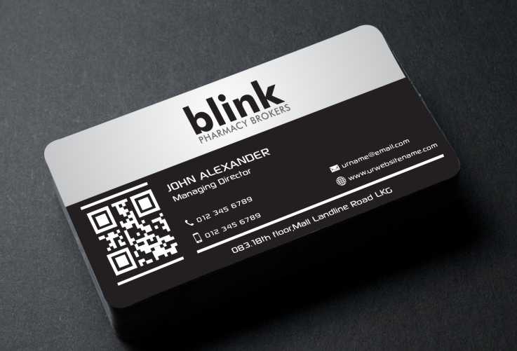 Design de Carte de Visite par AwsomeD pour Blink Pharmacy Brokers  | Design #3961603