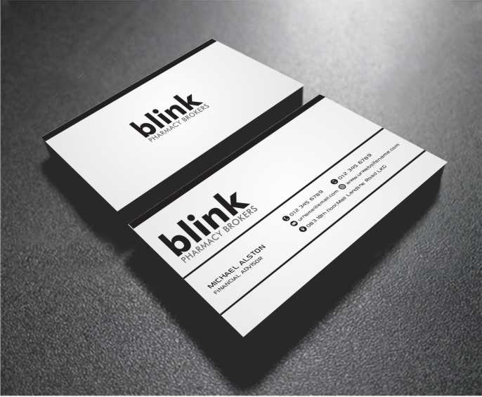 Design de Carte de Visite par AwsomeD pour Blink Pharmacy Brokers  | Design #3961606