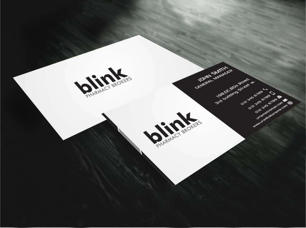 Visitenkarten-Design von AwsomeD für Blink Pharmacy Brokers  | Design #3961607