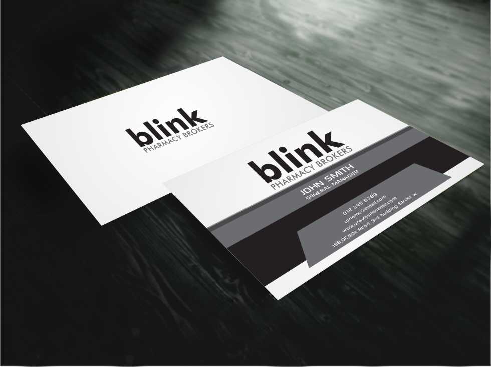 Business Card Design by AwsomeD for Blink Pharmacy Brokers  | Design #3961609