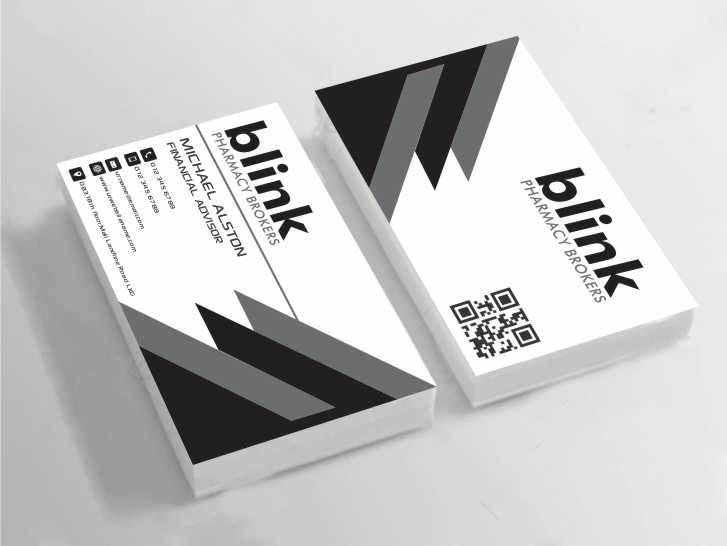 Business Card Design by AwsomeD for Blink Pharmacy Brokers  | Design #3961616