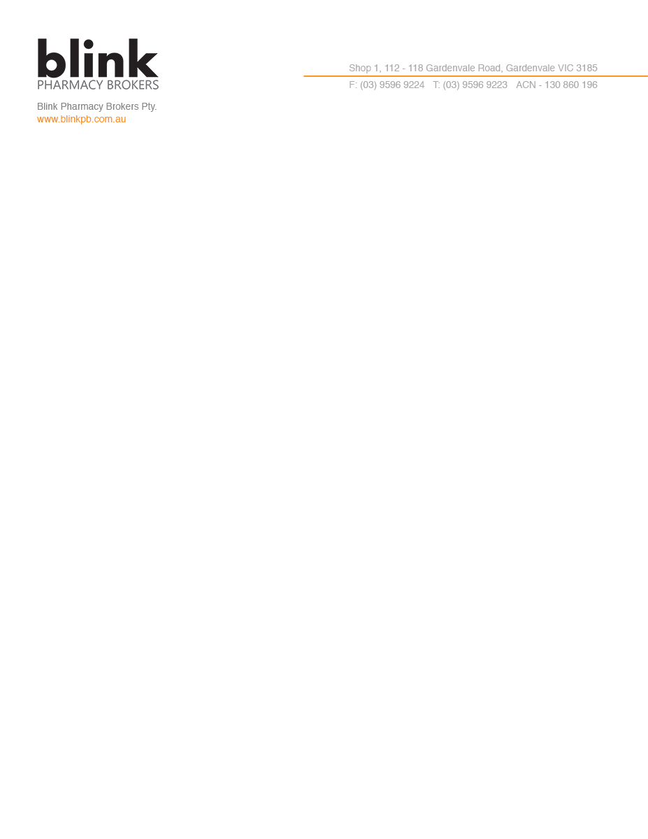Letterhead Design by AW plus for Blink Pharmacy Brokers  | Design #3970697