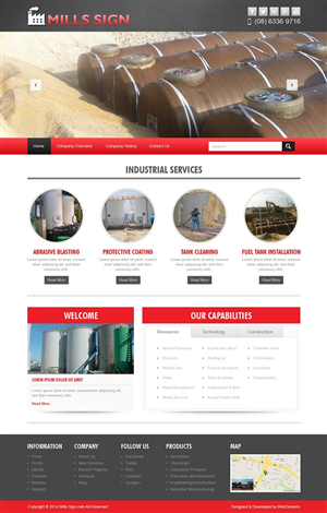 Web Design by TheCodeWire for Mills Sign & Painting Service | Design: #4001988