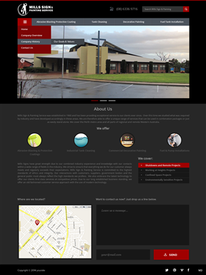 Web Design by pb for Mills Sign & Painting Service | Design: #3970745