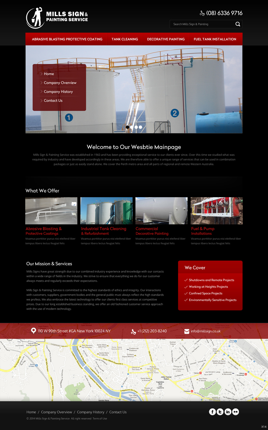 Web Design by pb for Mills Sign & Painting Service | Design #3970780