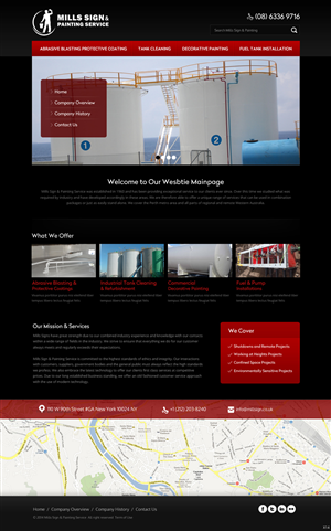 Web Design by pb for Mills Sign & Painting Service | Design: #3970780