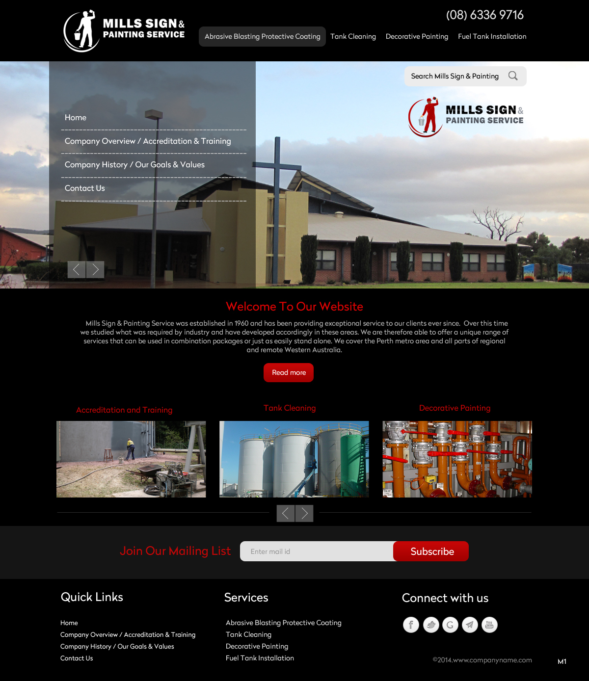 Web Design by pb for Mills Sign & Painting Service | Design #3974660