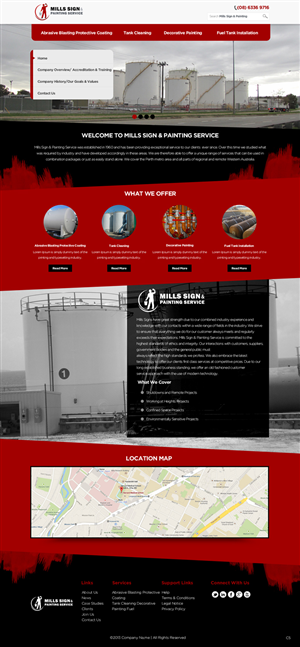 Web Design par pb pour Mills Sign & Painting Service | Design : #3977767