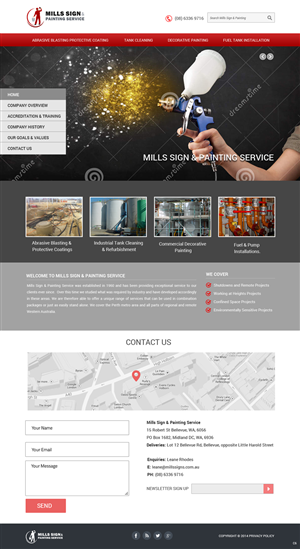 Web Design par pb pour Mills Sign & Painting Service | Design : #3977769