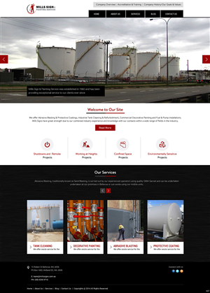 Web Design by pb for Mills Sign & Painting Service | Design: #3983870