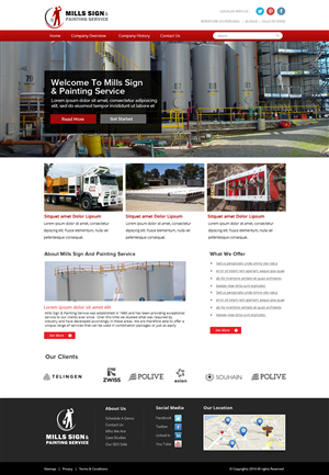 Web Design par OM pour Mills Sign & Painting Service | Design : #3995239