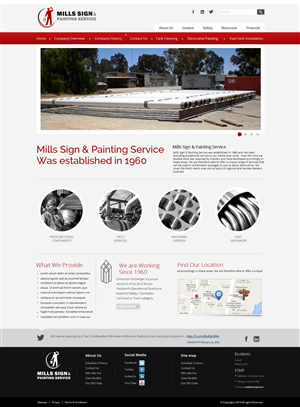 Web Design by OM for Mills Sign & Painting Service | Design: #3995242
