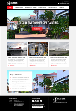 Web Design by OM for Mills Sign & Painting Service | Design: #3995249