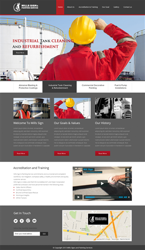 Web Design by OM for Mills Sign & Painting Service | Design: #3995257