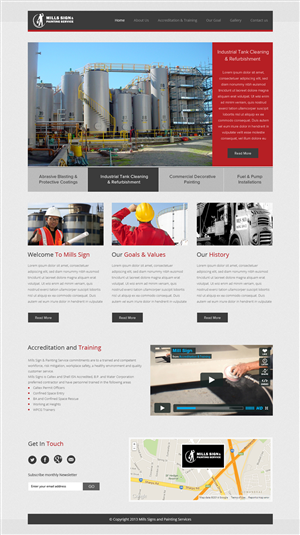 Web Design par OM pour Mills Sign & Painting Service | Design : #3995281