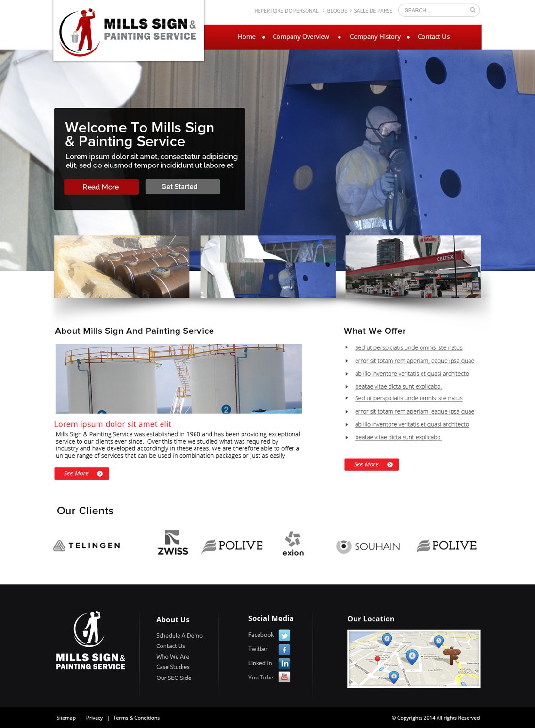 Web Design by OM for Mills Sign & Painting Service | Design #3995285
