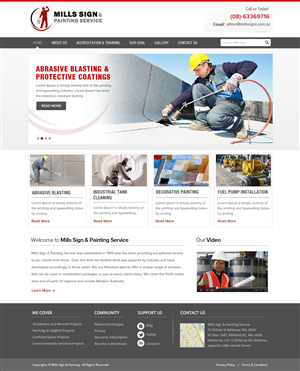 Web Design par OM pour Mills Sign & Painting Service | Design : #4002521
