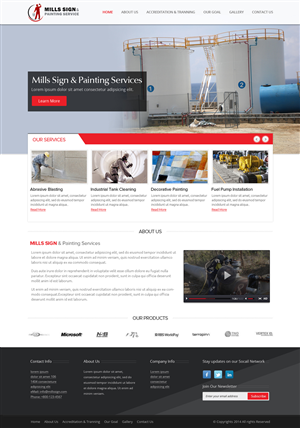 Web Design by OM for Mills Sign & Painting Service | Design: #4011238