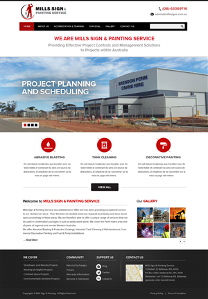 Web Design par OM pour Mills Sign & Painting Service | Design : #4011281