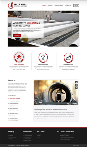 Web Design by OM for Mills Sign & Painting Service | Design: #4016767