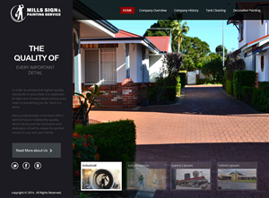 Web Design by OM for Mills Sign & Painting Service | Design: #4016783