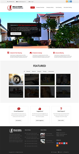 Web Design par OM pour Mills Sign & Painting Service | Design : #4016784