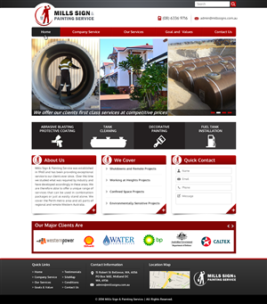 Web Design by Sbss for Mills Sign & Painting Service | Design #4085292