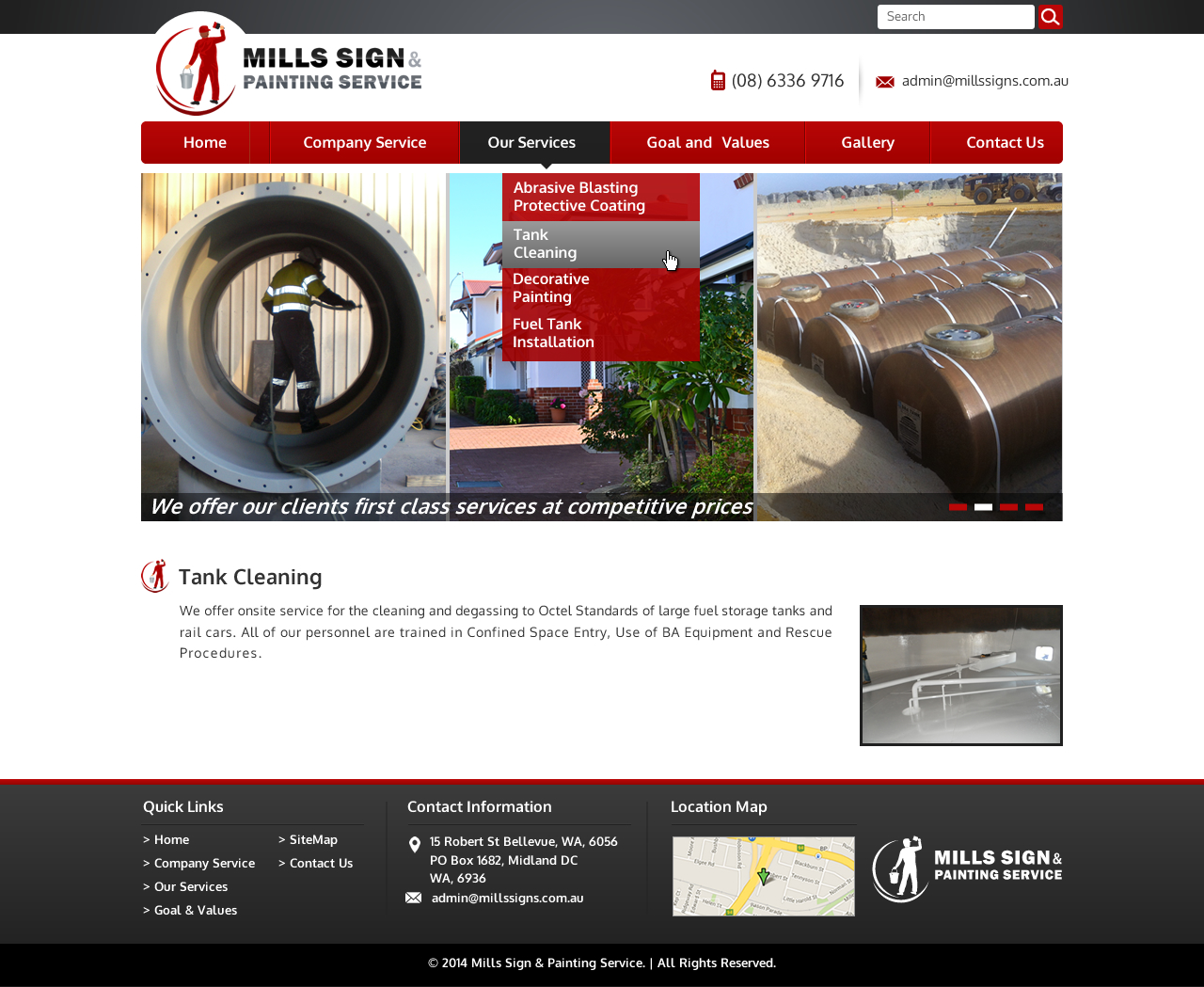 Web Design by Sbss for Mills Sign & Painting Service | Design #4092439